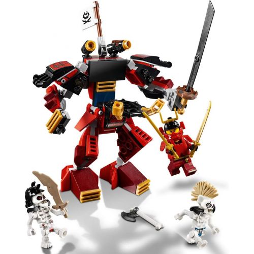  LEGO NINJAGO Legacy Samurai Mech 70665 Toy Mech Building Kit comes with NINJAGO Minifigures, Stud Shooters and a Toy Sword for Imaginative Play (154 Pieces)