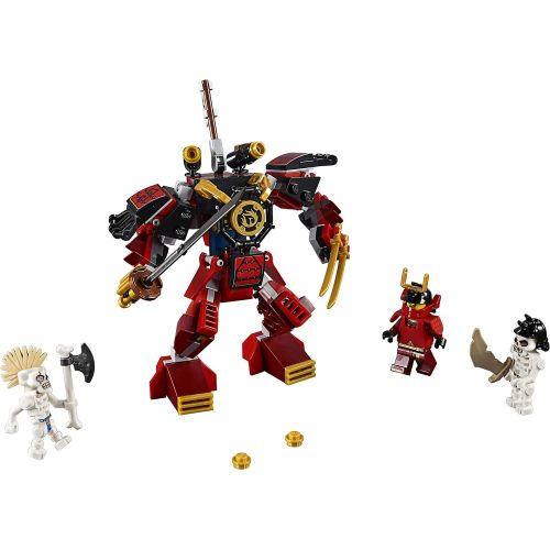  LEGO NINJAGO Legacy Samurai Mech 70665 Toy Mech Building Kit comes with NINJAGO Minifigures, Stud Shooters and a Toy Sword for Imaginative Play (154 Pieces)