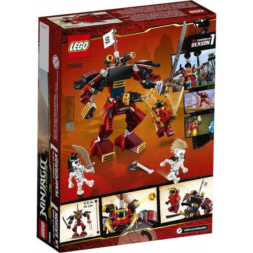  LEGO NINJAGO Legacy Samurai Mech 70665 Toy Mech Building Kit comes with NINJAGO Minifigures, Stud Shooters and a Toy Sword for Imaginative Play (154 Pieces)