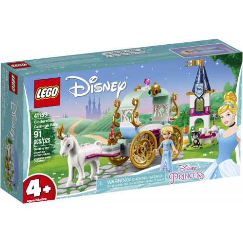  LEGO Disney Cinderella’s Carriage Ride 41159 4+ Building Kit (91 Pieces) (Discontinued by Manufacturer)