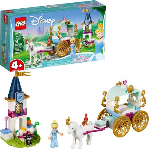  LEGO Disney Cinderella’s Carriage Ride 41159 4+ Building Kit (91 Pieces) (Discontinued by Manufacturer)