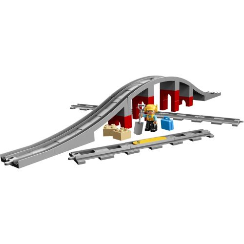  LEGO DUPLO Train Bridge and Tracks 10872 Building Blocks (26 Pieces)