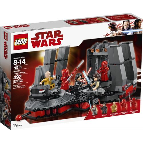  LEGO Star Wars 75216 Snokes Throne Room Building Kit (492 Pieces)