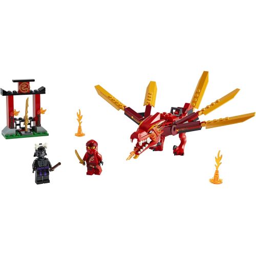  LEGO NINJAGO Legacy Kai’s Fire Dragon 71701 Dragon Toy Figure Building Kit, New 2020 (81 Pieces)