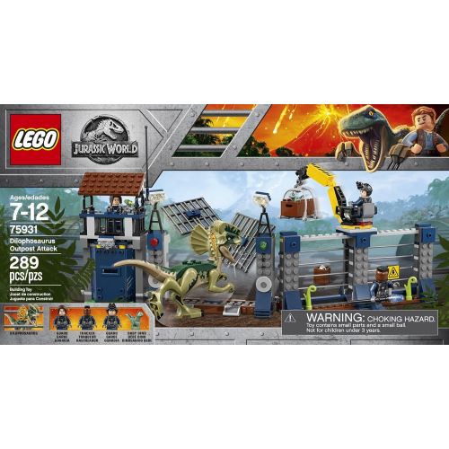  LEGO Jurassic World Dilophosaurus Outpost Attack 75931 Building Kit