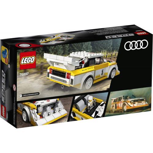  LEGO Speed Champions 1985 Audi Sport Quattro S1 76897 Toy Cars for Kids Building Kit Featuring Driver Minifigure, New 2020 (250 Pieces)