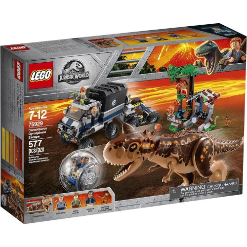  LEGO Jurassic World Carnotaurus Gyrosphere Escape 75929 Building Kit (577 Pieces) (Discontinued by Manufacturer)