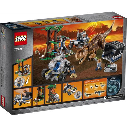  LEGO Jurassic World Carnotaurus Gyrosphere Escape 75929 Building Kit (577 Pieces) (Discontinued by Manufacturer)
