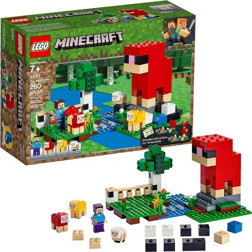  LEGO Minecraft The Wool Farm 21153 Building Kit (260 Pieces)