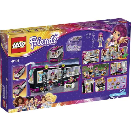  LEGO Friends 41106 Pop Star Tour Bus Building Kit