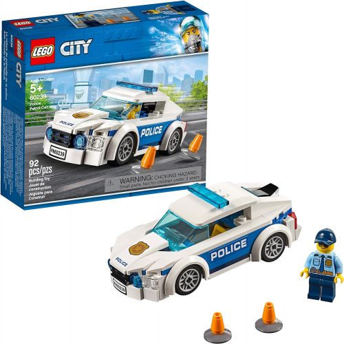  LEGO City Police Patrol Car 60239 Building Kit (92 Pieces)