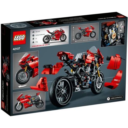  LEGO Technic: Ducati Panigale V4 R 42107 (646 Pieces) 2020 with Valinor Frustration-Free Packaging