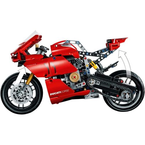  LEGO Technic: Ducati Panigale V4 R 42107 (646 Pieces) 2020 with Valinor Frustration-Free Packaging