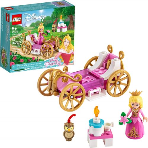  LEGO Disney Aurora’s Royal Carriage 43173 Creative Princess Building Kit, New 2020 (62 Pieces)