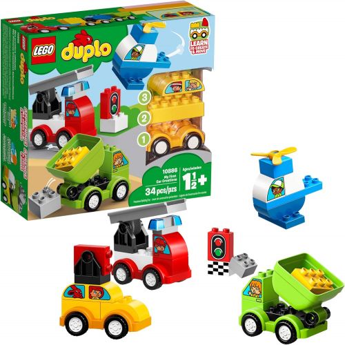  LEGO DUPLO My First Car Creations 10886 Building Blocks (34 Pieces)