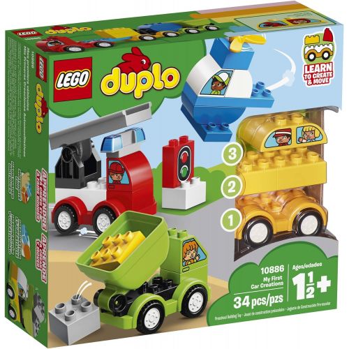  LEGO DUPLO My First Car Creations 10886 Building Blocks (34 Pieces)