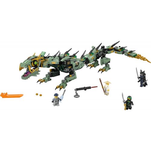  LEGO NINJAGO Movie Green Ninja Mech Dragon 70612 Ninja Toy with Dragon Figurine Building Kit (544 Pieces) (Discontinued by Manufacturer)