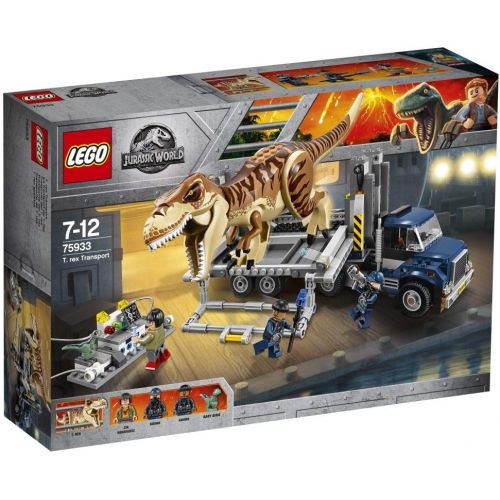  LEGO Jurassic World T. rex Transport 75933 Dinosaur Play Set with Toy Truck (609 Pieces) (Discontinued by Manufacturer)