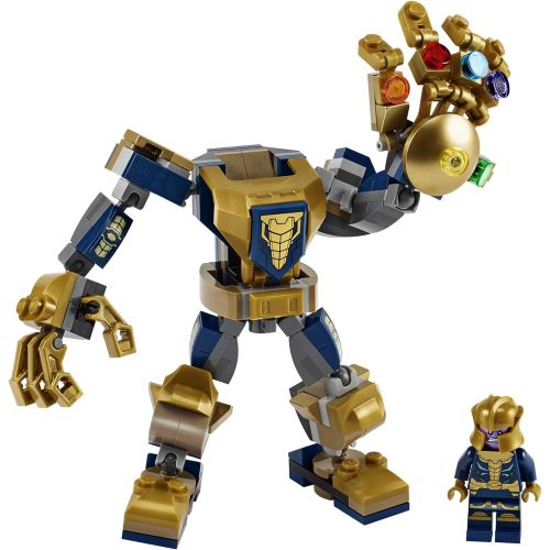  LEGO Marvel Avengers Thanos Mech 76141 Cool Action Building Toy for Kids with Mech Figure Thanos Minifigure, New 2020 (152 Pieces)