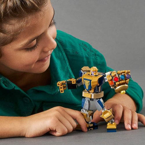  LEGO Marvel Avengers Thanos Mech 76141 Cool Action Building Toy for Kids with Mech Figure Thanos Minifigure, New 2020 (152 Pieces)