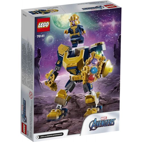  LEGO Marvel Avengers Thanos Mech 76141 Cool Action Building Toy for Kids with Mech Figure Thanos Minifigure, New 2020 (152 Pieces)