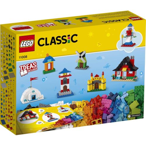  LEGO Classic Bricks and Houses 11008 Kids’ Building Toy Starter Set with Fun Builds to Stimulate Young Minds, New 2020 (270 Pieces)