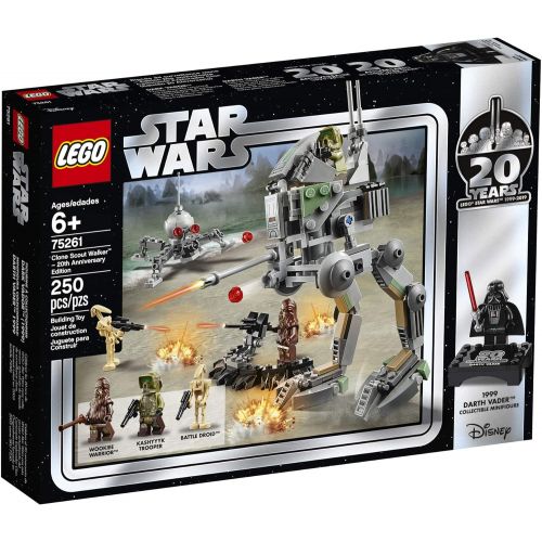 LEGO Star Wars Clone Scout Walker  20th Anniversary Edition 75261 Building Kit (250 Pieces) (Discontinued by Manufacturer)