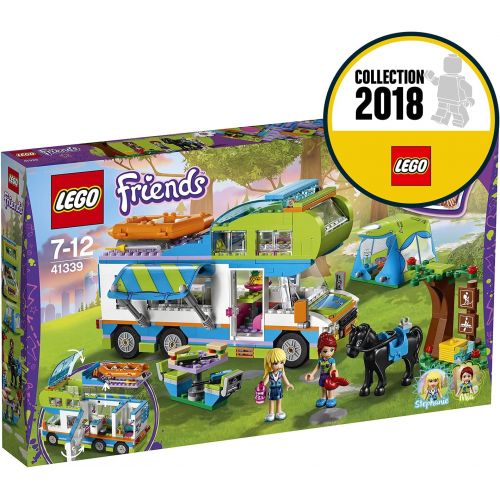  LEGO 41339 Friends Heartlake Mia’s Camper Van Playset, Mia and Stephanie Mini Dolls, Build and Play Fun Toys for Kids