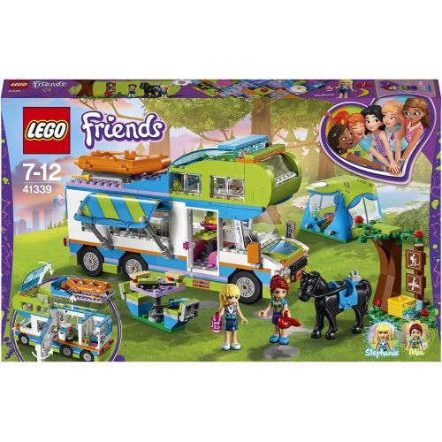  LEGO 41339 Friends Heartlake Mia’s Camper Van Playset, Mia and Stephanie Mini Dolls, Build and Play Fun Toys for Kids