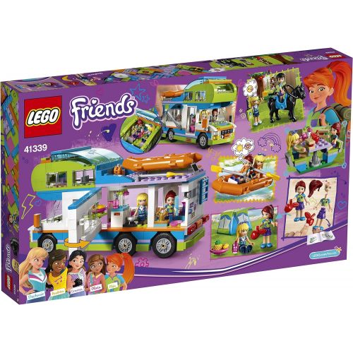  LEGO 41339 Friends Heartlake Mia’s Camper Van Playset, Mia and Stephanie Mini Dolls, Build and Play Fun Toys for Kids