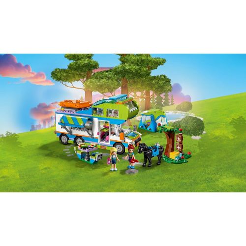  LEGO 41339 Friends Heartlake Mia’s Camper Van Playset, Mia and Stephanie Mini Dolls, Build and Play Fun Toys for Kids