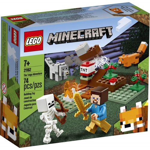  LEGO Minecraft The Taiga Adventure 21162 Brick Building Toy for Kids Who Love Minecraft and Imaginative Play, New 2020 (74 Pieces)