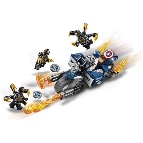  LEGO Marvel Avengers Captain America: Outriders Attack 76123 Building Kit (167 Pieces)