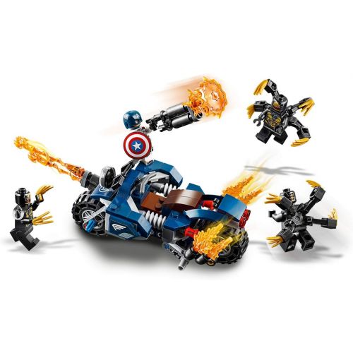  LEGO Marvel Avengers Captain America: Outriders Attack 76123 Building Kit (167 Pieces)