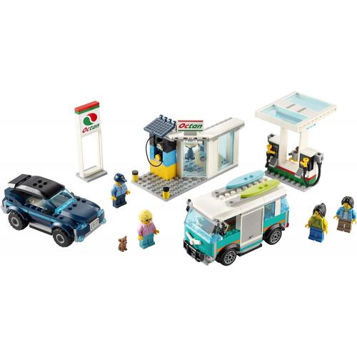  LEGO City Service Station 60257 Pretend Play Toy, Building Sets for Kids, New 2020 (354 Pieces)