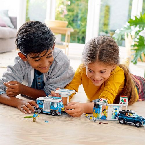  LEGO City Service Station 60257 Pretend Play Toy, Building Sets for Kids, New 2020 (354 Pieces)