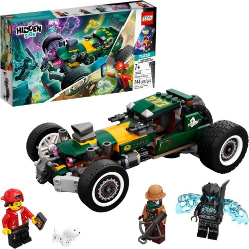  LEGO Hidden Side Supernatural Race Car 70434, Popular Augmented Reality (AR) Ghost Toy, App-Driven Ghost-Hunting Kit, Includes Jack, Vaughn and Shadow-Walker Minifigures, New 2020