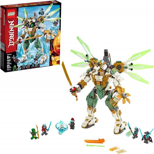  LEGO NINJAGO Lloyds Titan Mech 70676 Ninja Toy Building Kit with Ninja Minifigures for Creative Play, Fun Action Toy includes NINJAGO characters including Lloyd, Zane FS and more (