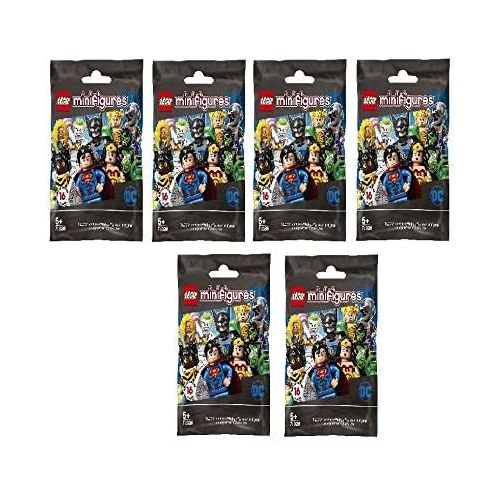  LEGO Minifigures - DC Super Heroes Series - New Sealed Blind Bags - Random Set of 6 (71026)
