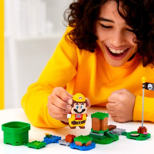  LEGO Super Mario Builder Mario Power-Up Pack 71373 Building Kit, Fun Gift for Kids to Power Up The Mario Figure in The Adventures with Mario Starter Course (71360) Playset, New 202