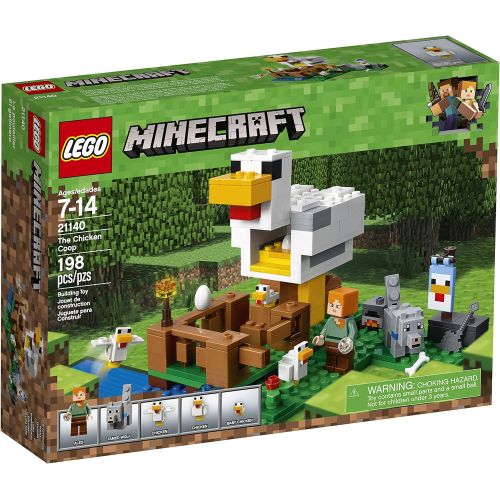  LEGO Minecraft The Chicken Coop 21140 Building Kit (198 Pieces)