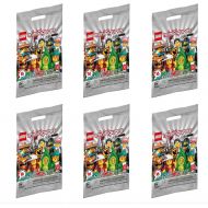 Lego Minifigure Series 20 - New Sealed Blind Bags - Random Set of 6 New 2020 Mini Figures (71027)