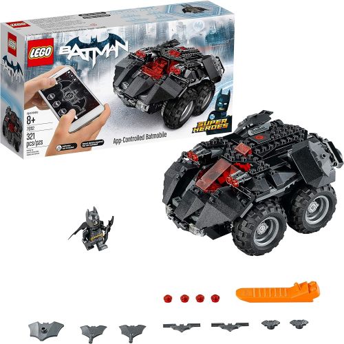  LEGO DC Super Heroes App-controlled Batmobile 76112 Remote Control (rc) Batman Car, Best-Seller Building Kit and Toy for Boys (321 Pieces) (Discontinued by Manufacturer)