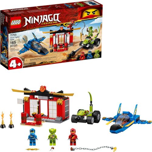  LEGO NINJAGO Legacy Storm Fighter Battle 71703 Ninja Playset Building Toy for Kids Featuring Ninja Action Figures, New 2020 (165 Pieces)