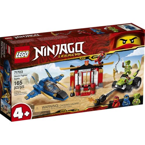  LEGO NINJAGO Legacy Storm Fighter Battle 71703 Ninja Playset Building Toy for Kids Featuring Ninja Action Figures, New 2020 (165 Pieces)