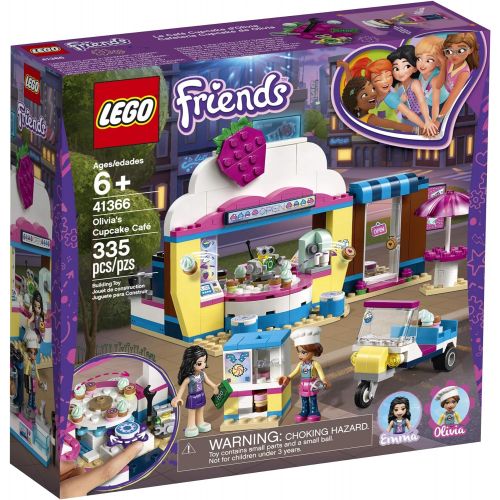  LEGO Friends Olivia’s Cupcake Cafe 41366 Building Kit (335 Pieces)