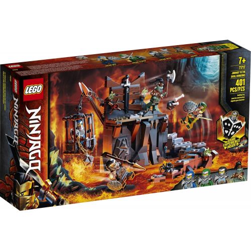  LEGO NINJAGO Journey to The Skull Dungeons 71717 Ninja Playset Building Toy for Kids Featuring Ninja Action Figures, New 2020 (401 Pieces)