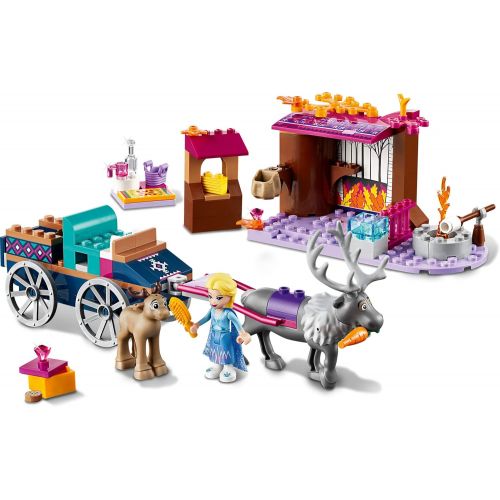  LEGO Disney Frozen II Elsa’s Wagon Carriage Adventure 41166 Building Kit with Elsa & Sven Toy Figure (116 Pieces)