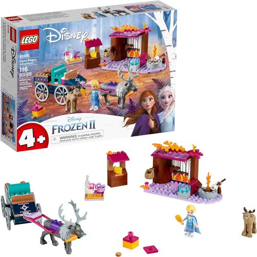  LEGO Disney Frozen II Elsa’s Wagon Carriage Adventure 41166 Building Kit with Elsa & Sven Toy Figure (116 Pieces)