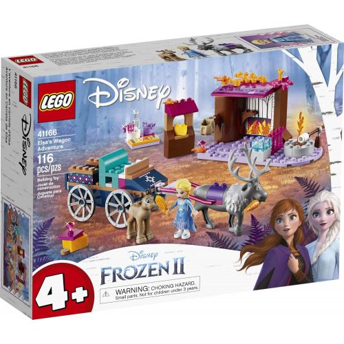  LEGO Disney Frozen II Elsa’s Wagon Carriage Adventure 41166 Building Kit with Elsa & Sven Toy Figure (116 Pieces)